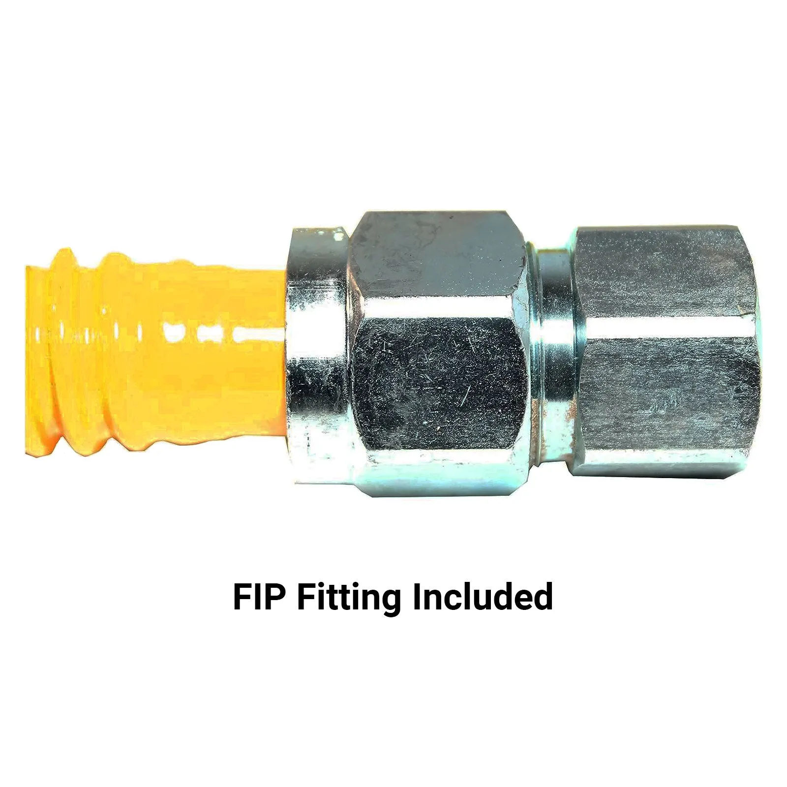 1/2" OD x 48", 1/2" FIP x 1/2" MIP Epoxy Coated Stainless Steel Gas Connector, CSA