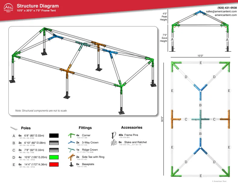 15x30 Frame Tent