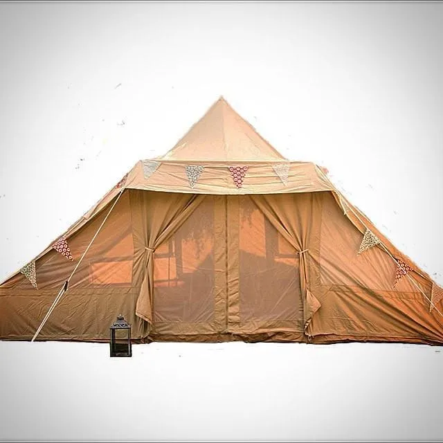 5m x 4m DubPod™ 'Adventurer' 285gsm 100% Natural Canvas | Camper Awning & StoveMate