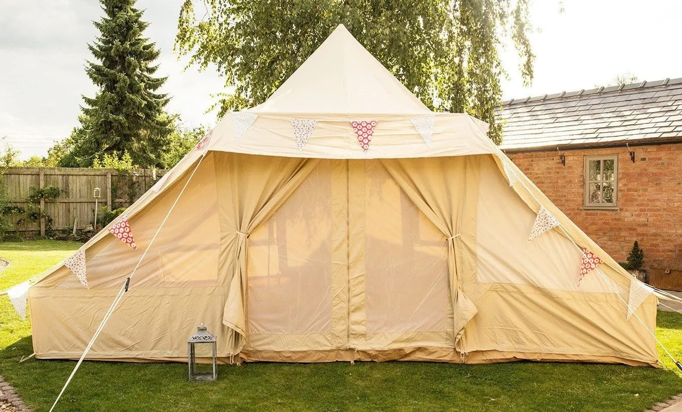 5m x 4m DubPod™ 'Adventurer' 285gsm 100% Natural Canvas | Camper Awning & StoveMate