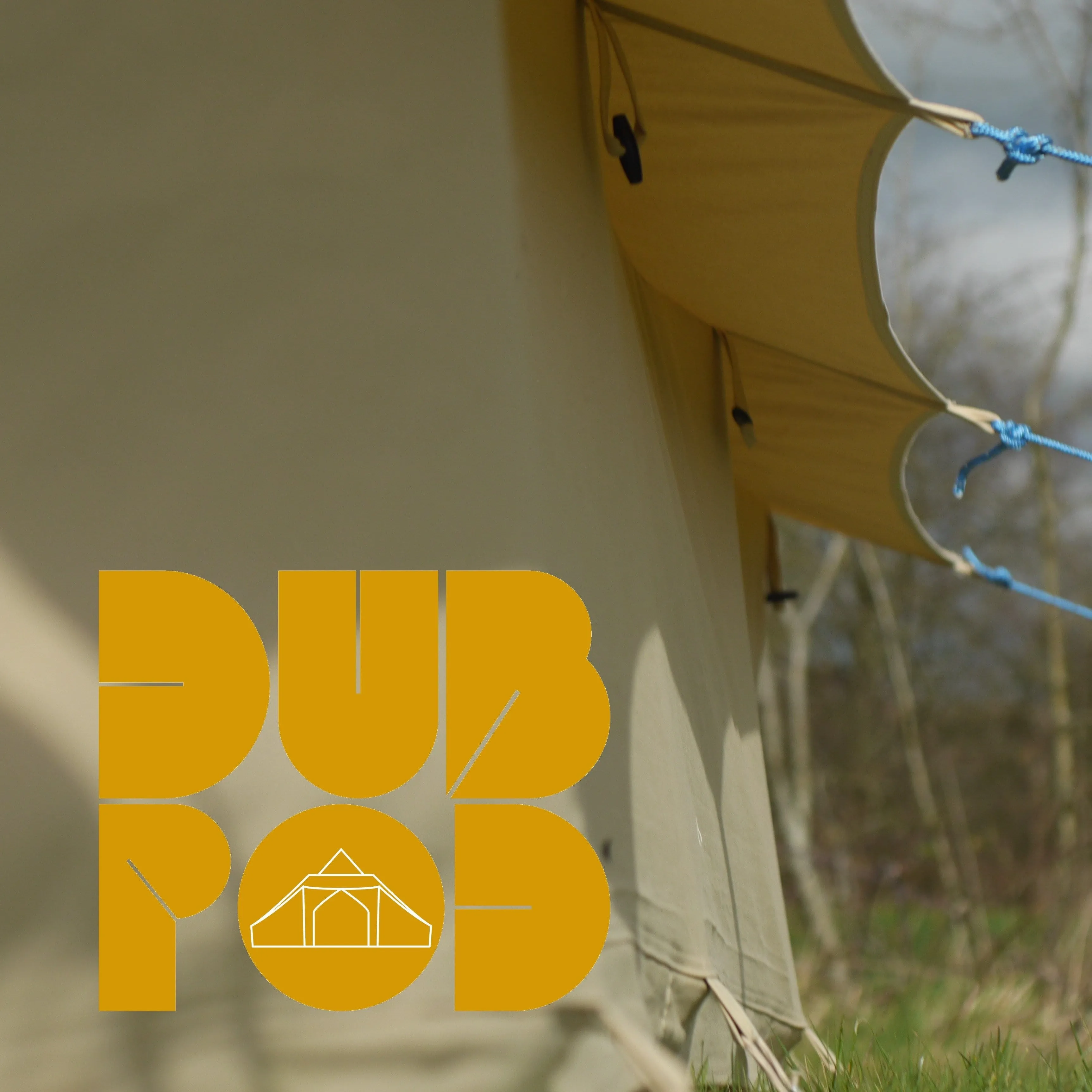 5m x 4m DubPod™ 'Adventurer' 285gsm 100% Natural Canvas | Camper Awning & StoveMate