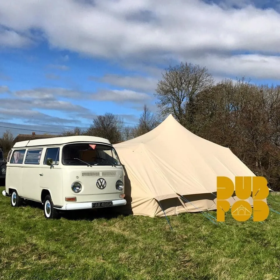 5m x 4m DubPod™ 'Adventurer' 285gsm 100% Natural Canvas | Camper Awning & StoveMate