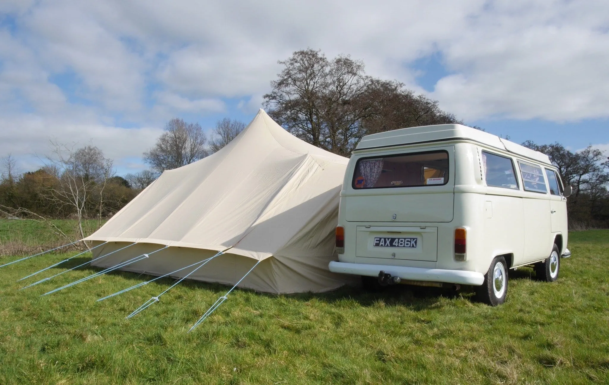 5m x 4m DubPod™ 'Adventurer' 285gsm 100% Natural Canvas | Camper Awning & StoveMate