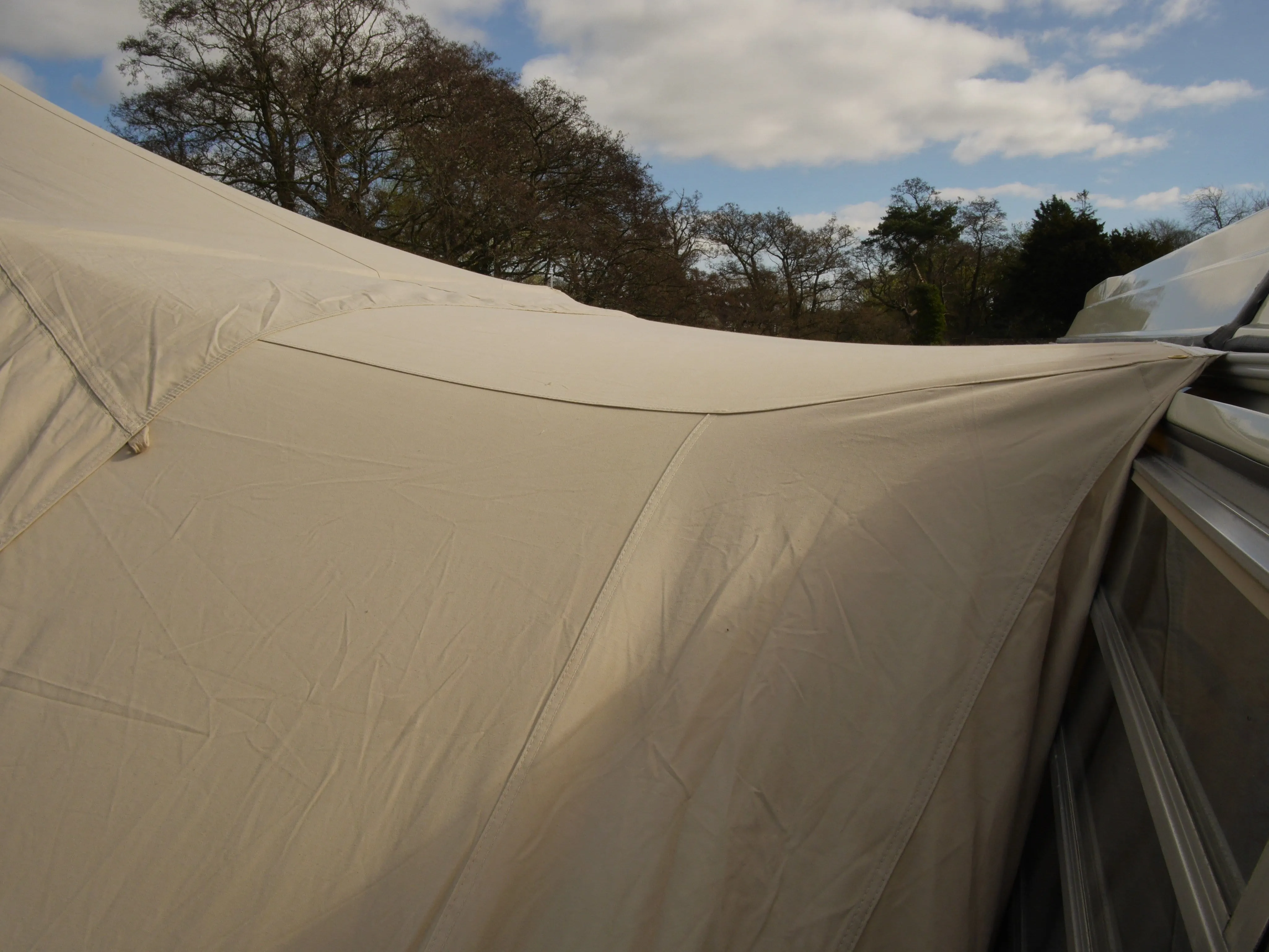 5m x 4m DubPod™ 'Adventurer' 285gsm 100% Natural Canvas | Camper Awning & StoveMate