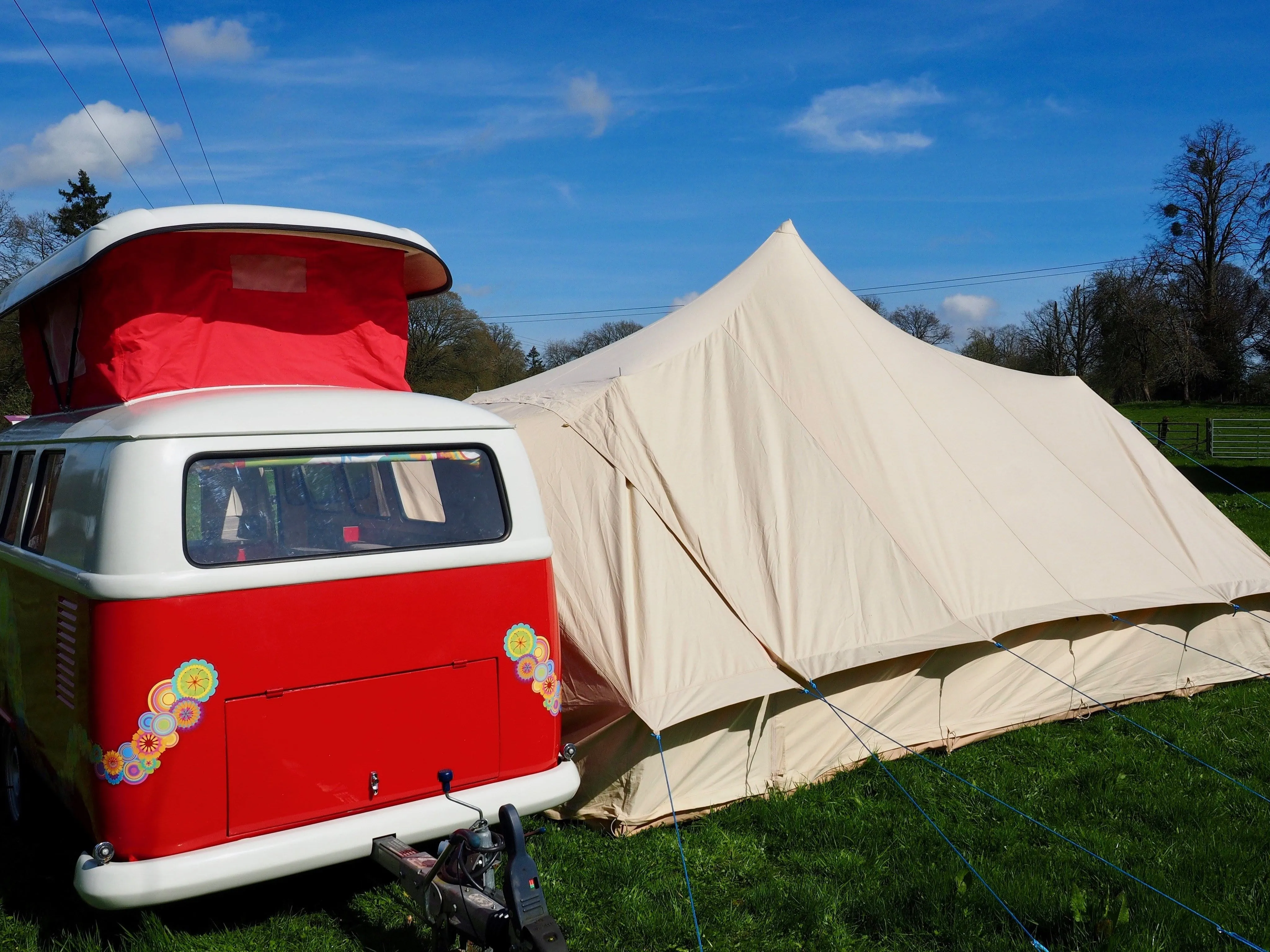 5m x 4m DubPod™ 'Adventurer' 285gsm 100% Natural Canvas | Camper Awning & StoveMate