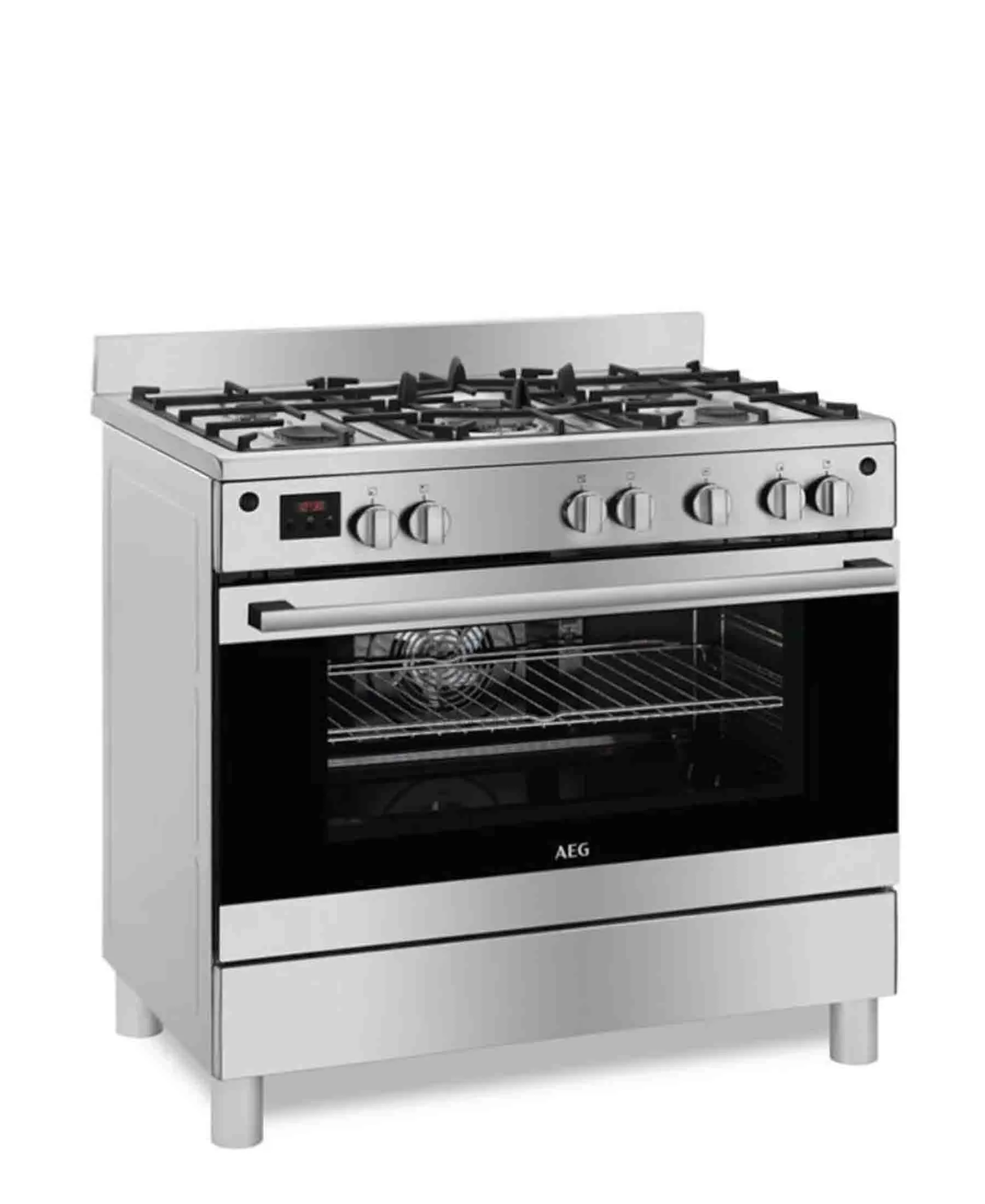 AEG 90cm Silver Gas/Electric Stove - 10369MN-MN