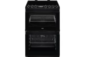 AEG Fast Grilling 6000 Series SteamBake Cooker with Induction Hob | CIB6743ACB | Black