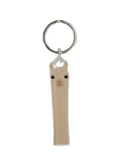 Alpaca Watching Keychain