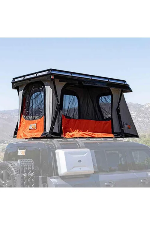 BadAss Tents 2009-22 Toyota 4Runner (Gen 5) CONVOY® Rooftop Tent w/ Low Mount Crossbars