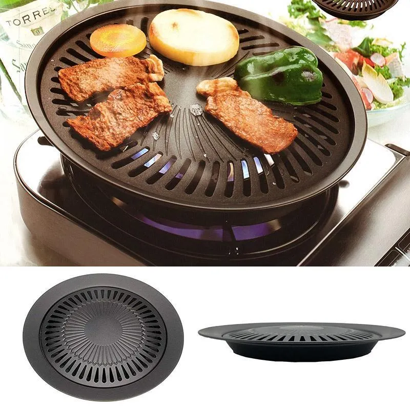 Barbecue Plate Smokeless Non-stick Stovetop Barbecue Grill Pan