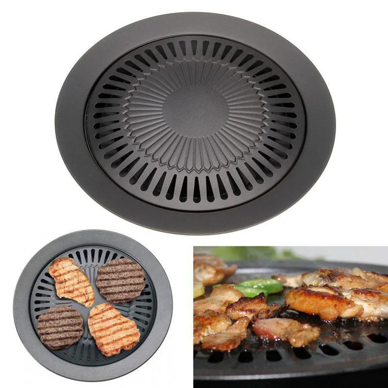 Barbecue Plate Smokeless Non-stick Stovetop Barbecue Grill Pan