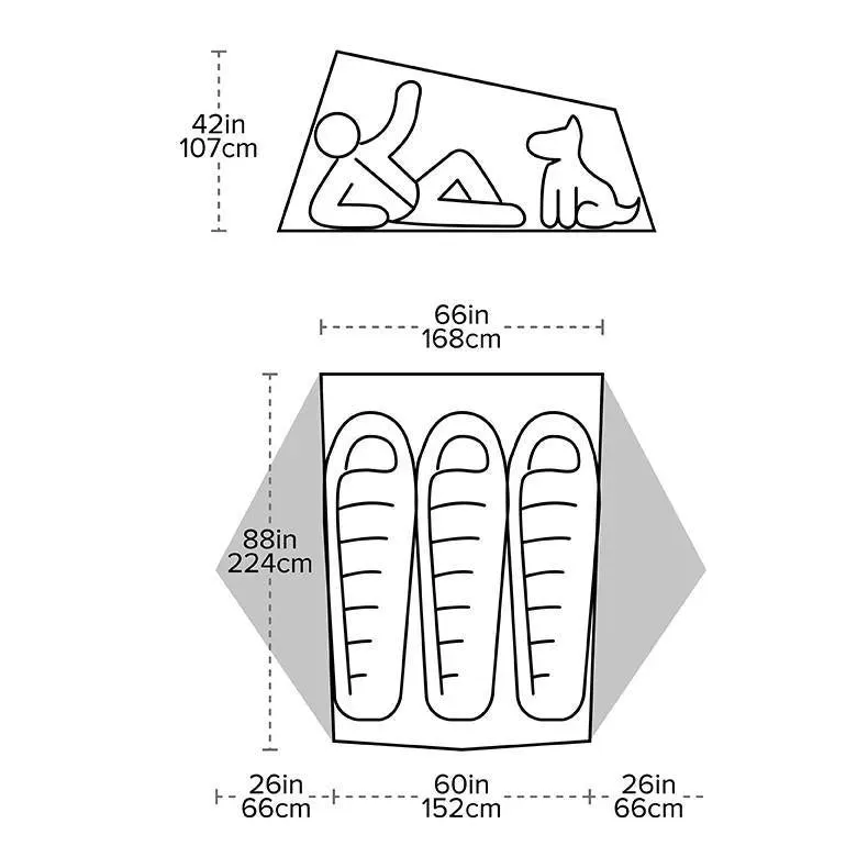 Big Agnes | Tiger Wall UL3 Bikepack Tent Solution Dye