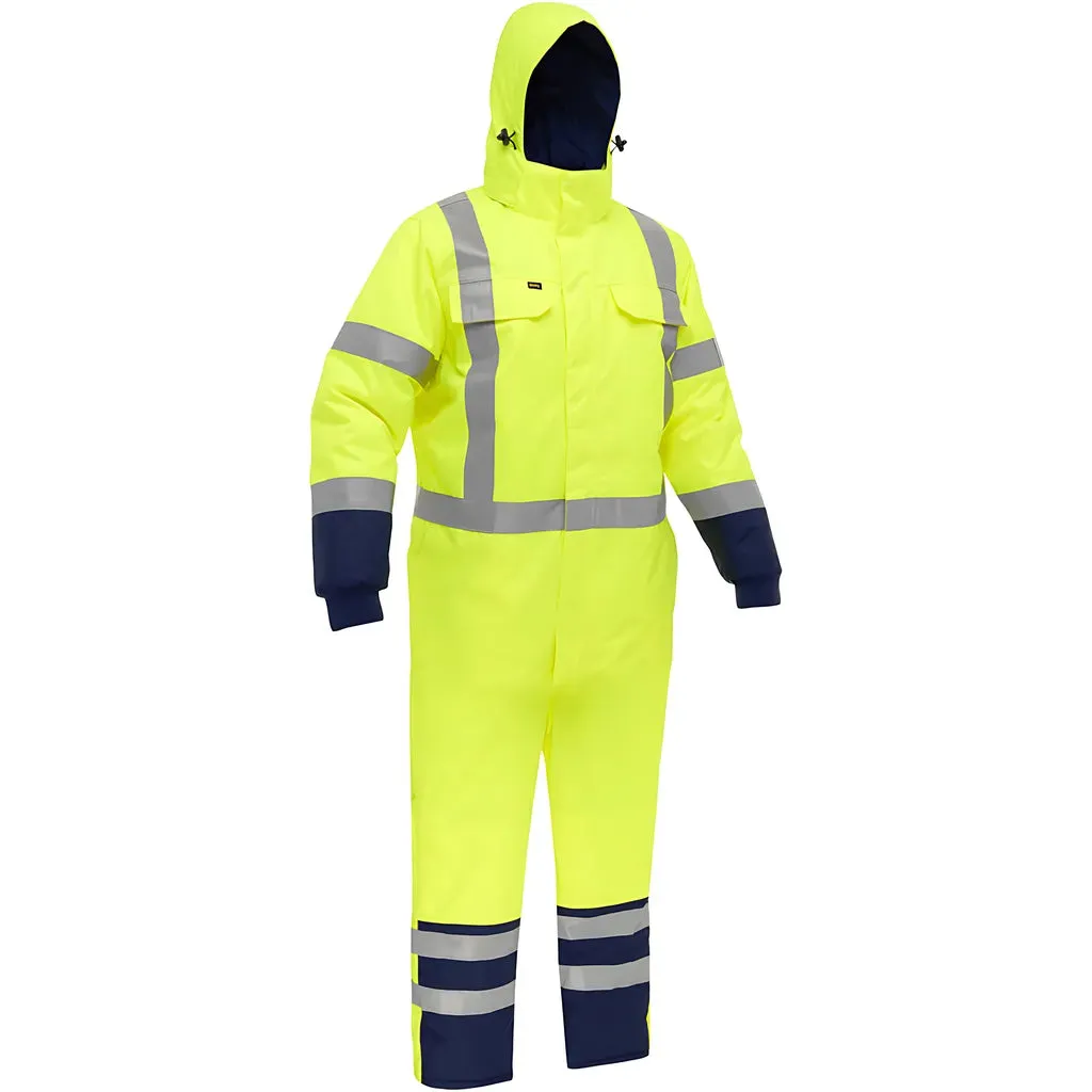 Bisley 344M6453X-YLNV/3X ANSI Type R Class 3 Extreme Cold Coverall with X-Back