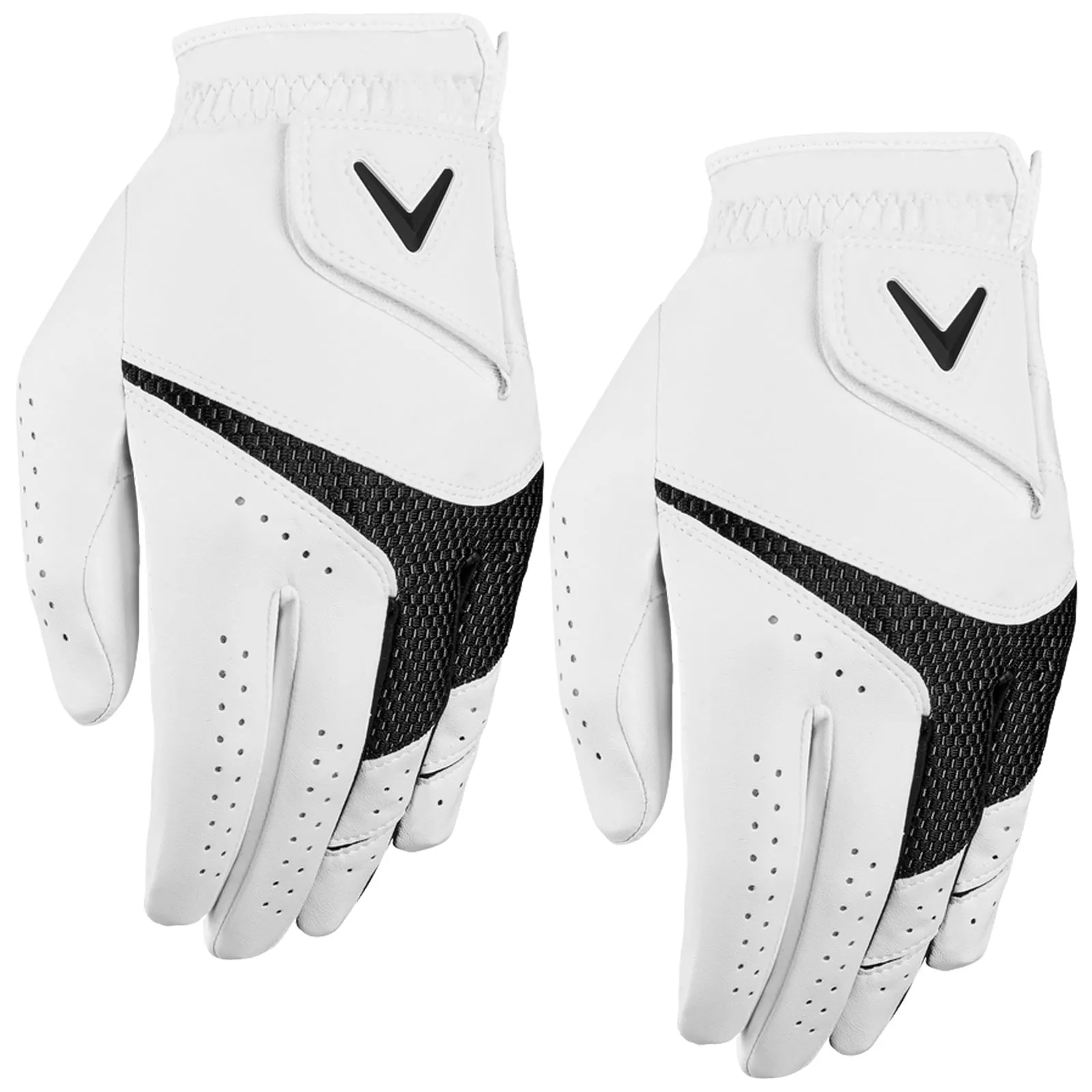 Callaway Mens Weather Spann LEFT Hand Golf Gloves (2 Pack)