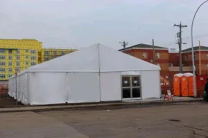 Clearspan Tent, 12M X 55M Plain Walls