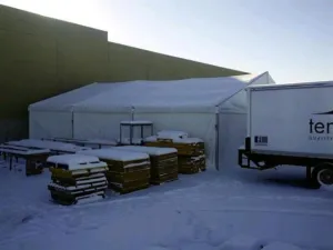 Clearspan Tent, 15M X 15M Plain Walls