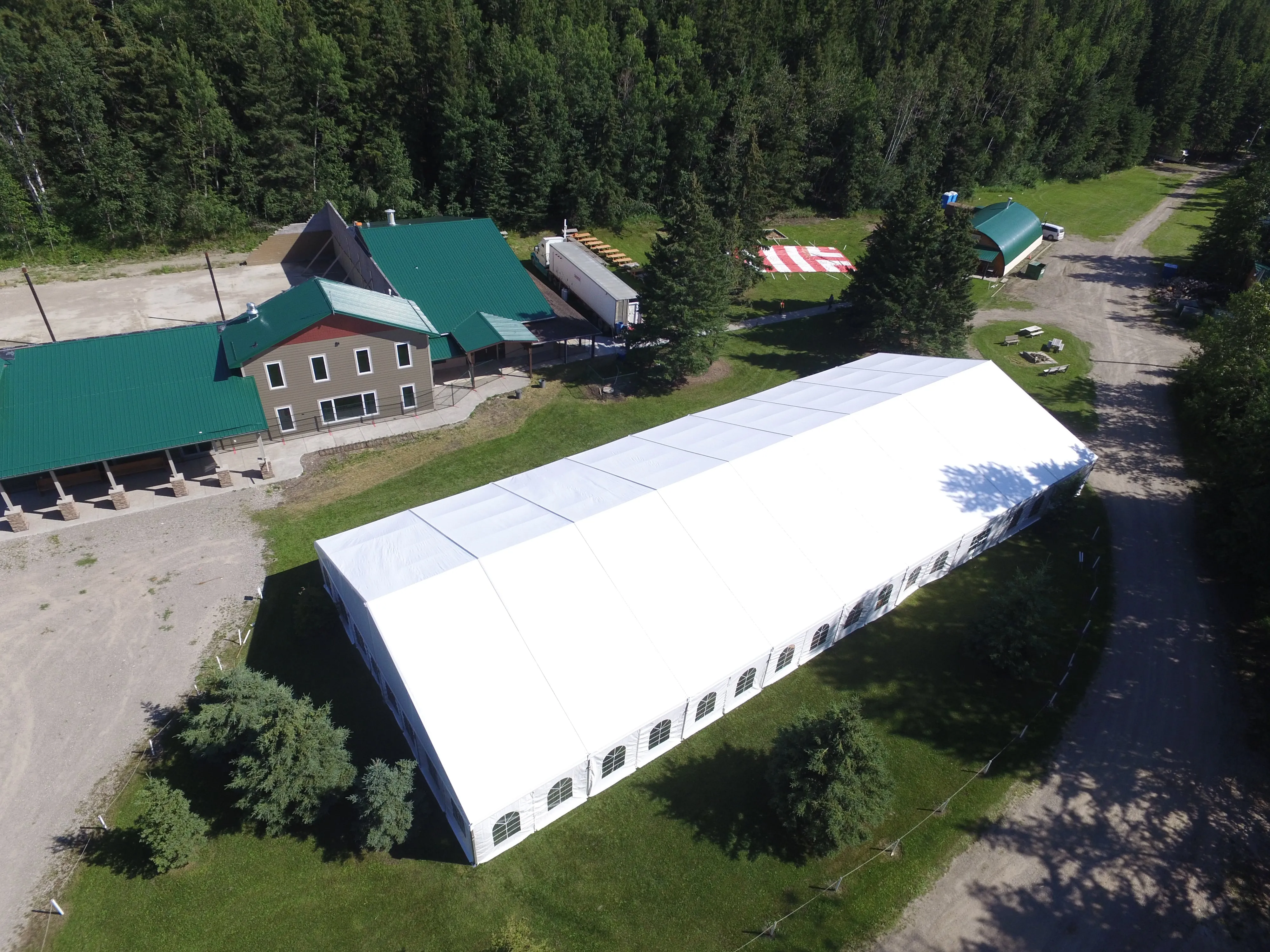 Clearspan Tent, 18M X 45M French Window