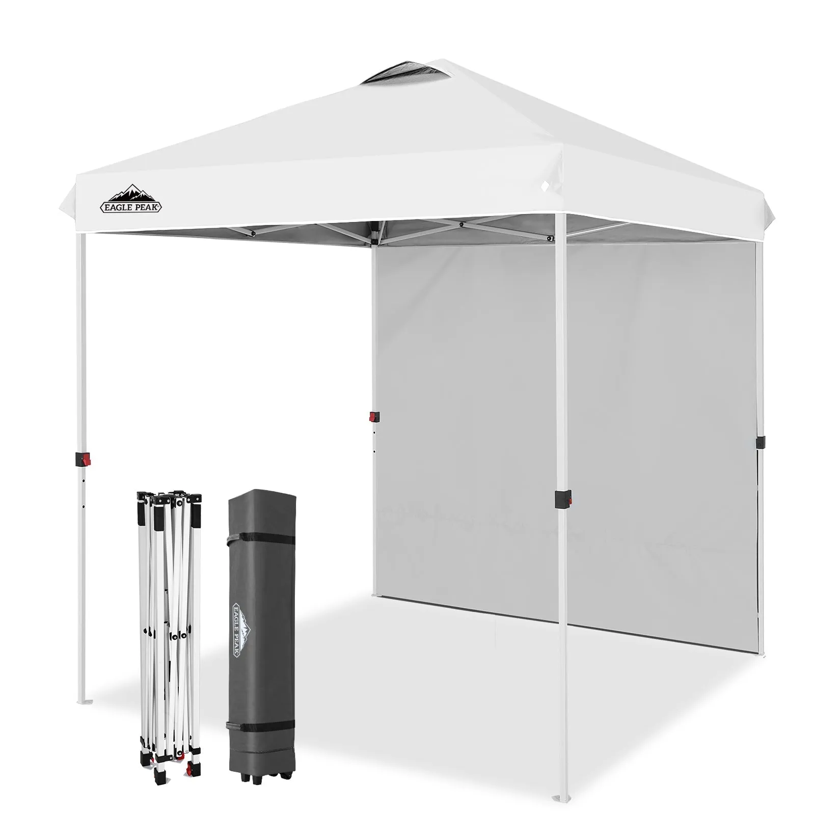 EAGLE PEAK 6.6x6.6 Pop Up Canopy Tent with Removable Sidewall