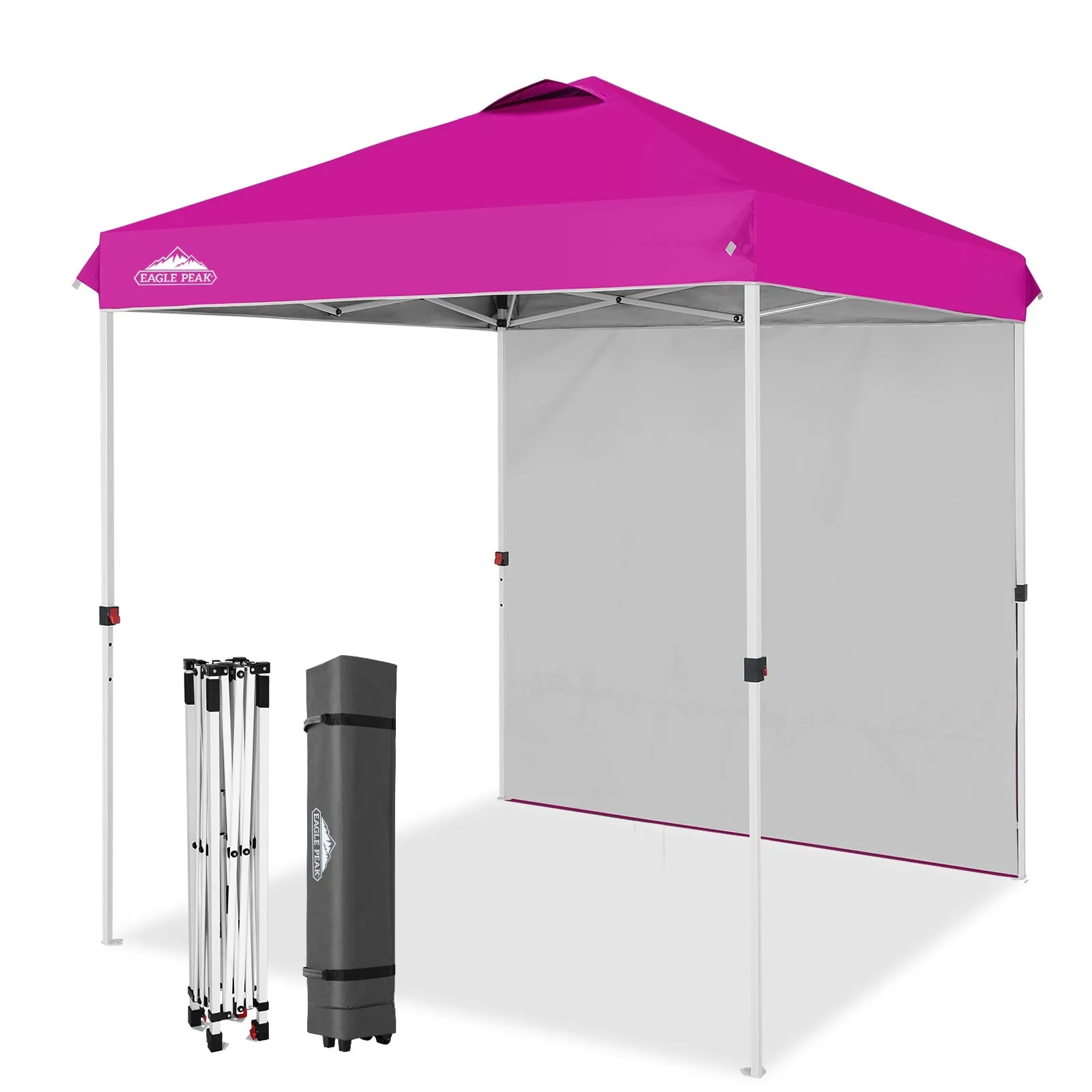 EAGLE PEAK 6.6x6.6 Pop Up Canopy Tent with Removable Sidewall