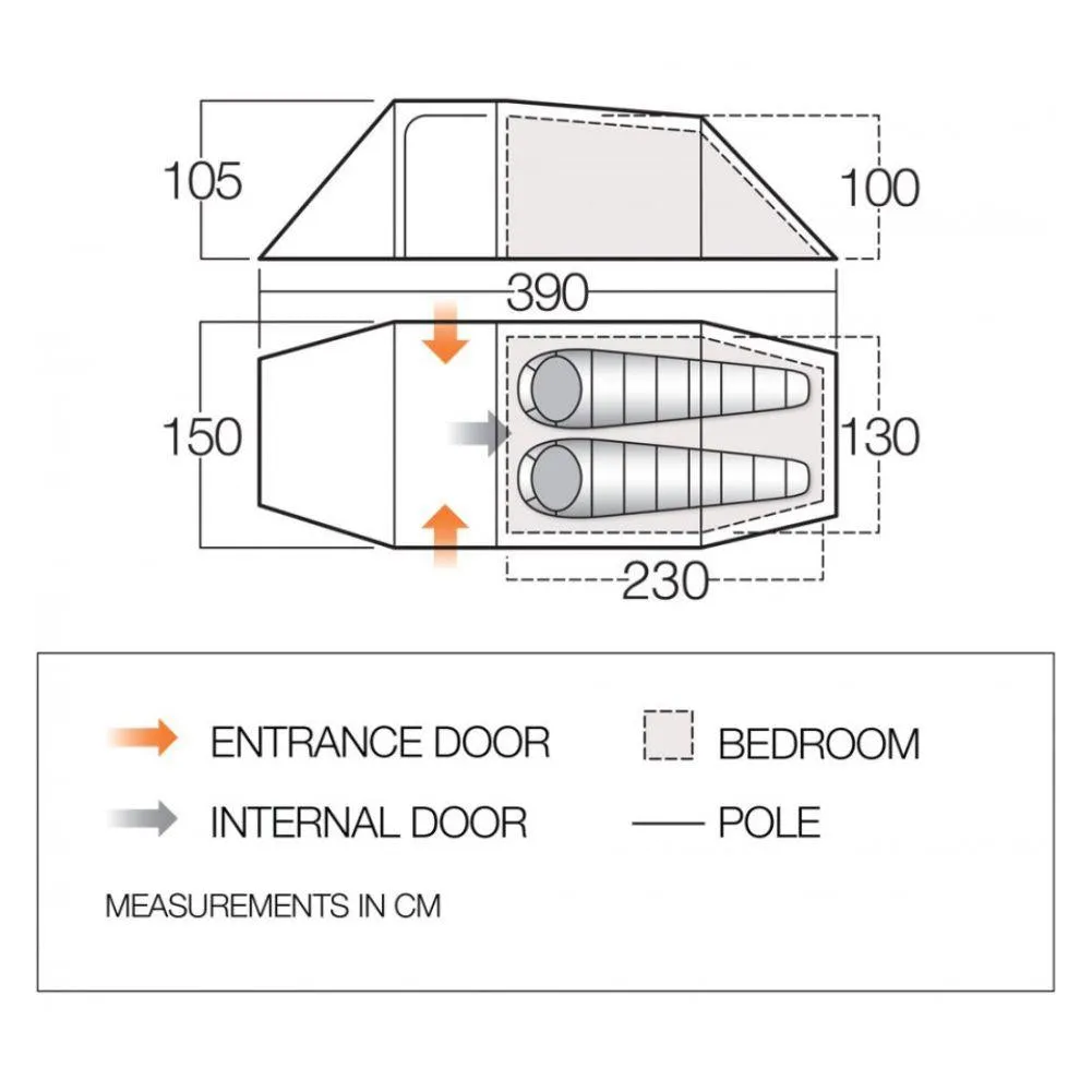 Force Ten (F10) Xenon UL 2 Plus Tent - 2 Man Lightweight Tent (2023)