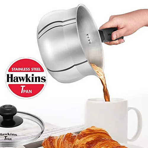 Hawkins Stainless Steel Tpan 1.5L with Glass lid