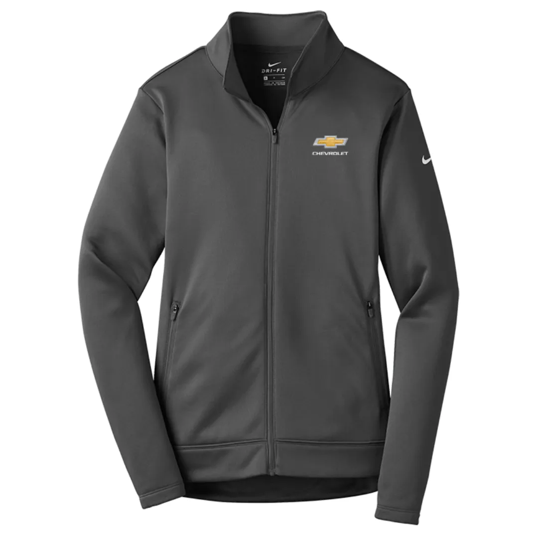 Ladies Chevrolet Gold Bowtie Nike Therma-FIT Full Zip Fleece