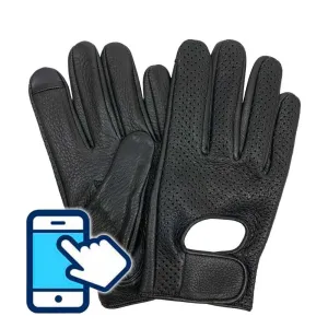 Legendary Mens Deerskin Ventilated Driving Gloves with Touchscreen