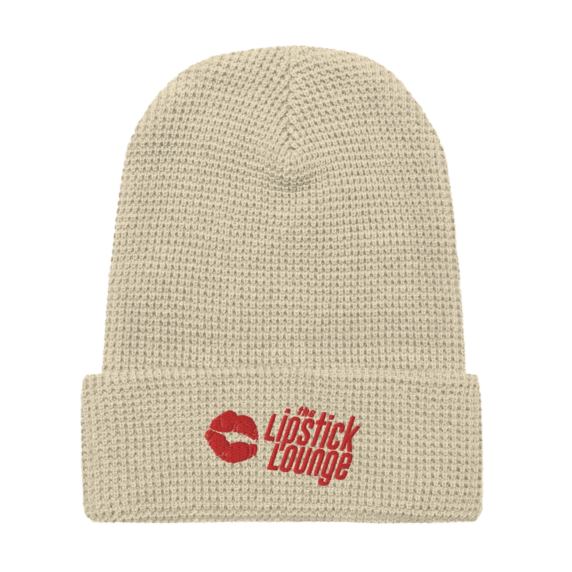 Lipstick Lounge Red Logo Waffle Beanie