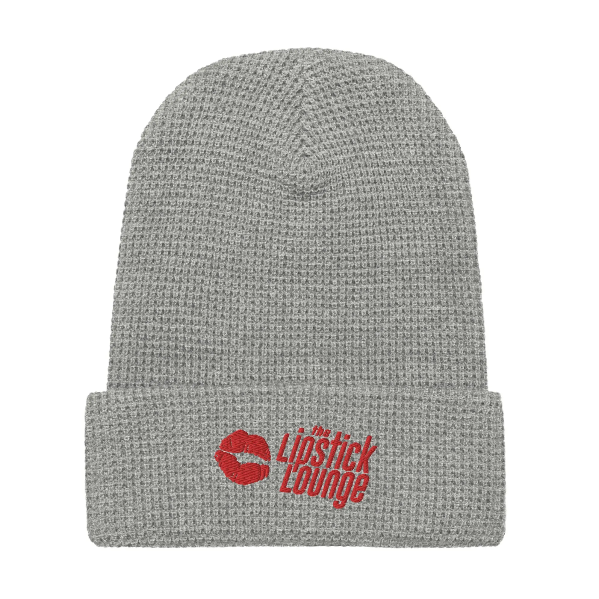 Lipstick Lounge Red Logo Waffle Beanie