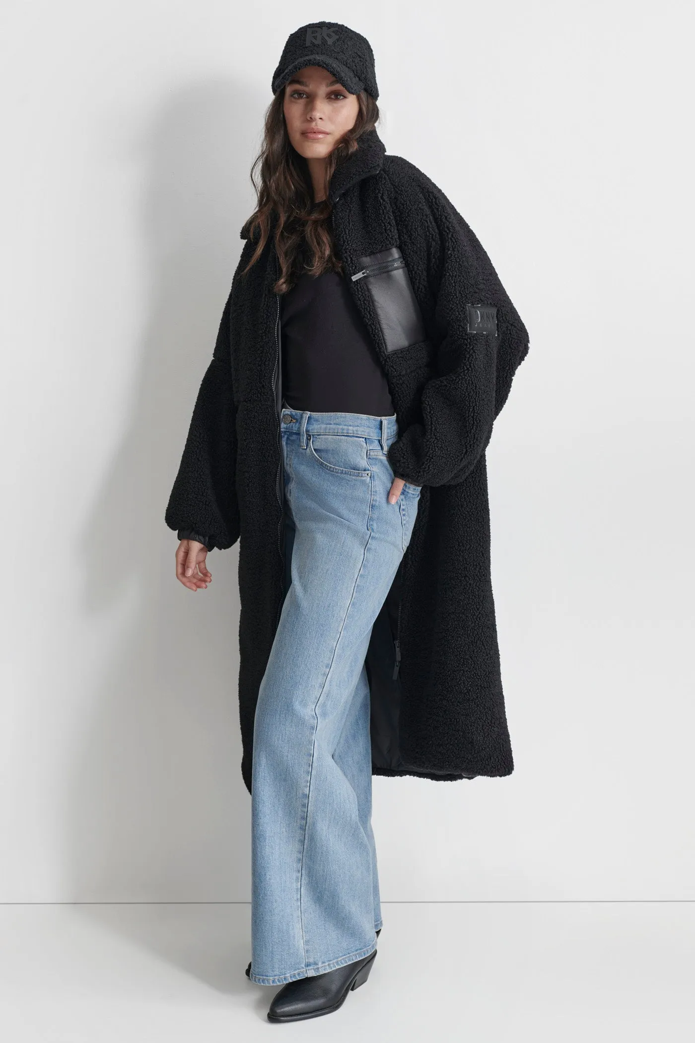 LONG LINE SHERPA COAT