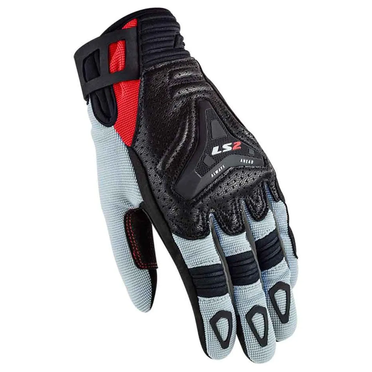 Ls2 All Terrain Lady Gloves Black Grey Red