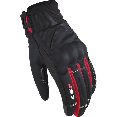 Ls2 Jet 2 Man Gloves Black Red