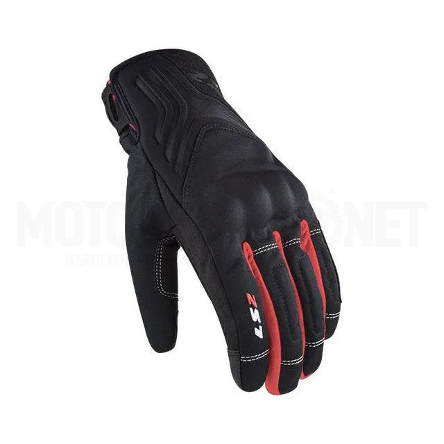 Ls2 Jet 2 Man Gloves Black Red