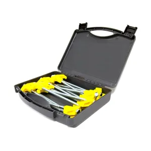 Oztrail Screw In Tent Peg Set 16Pc