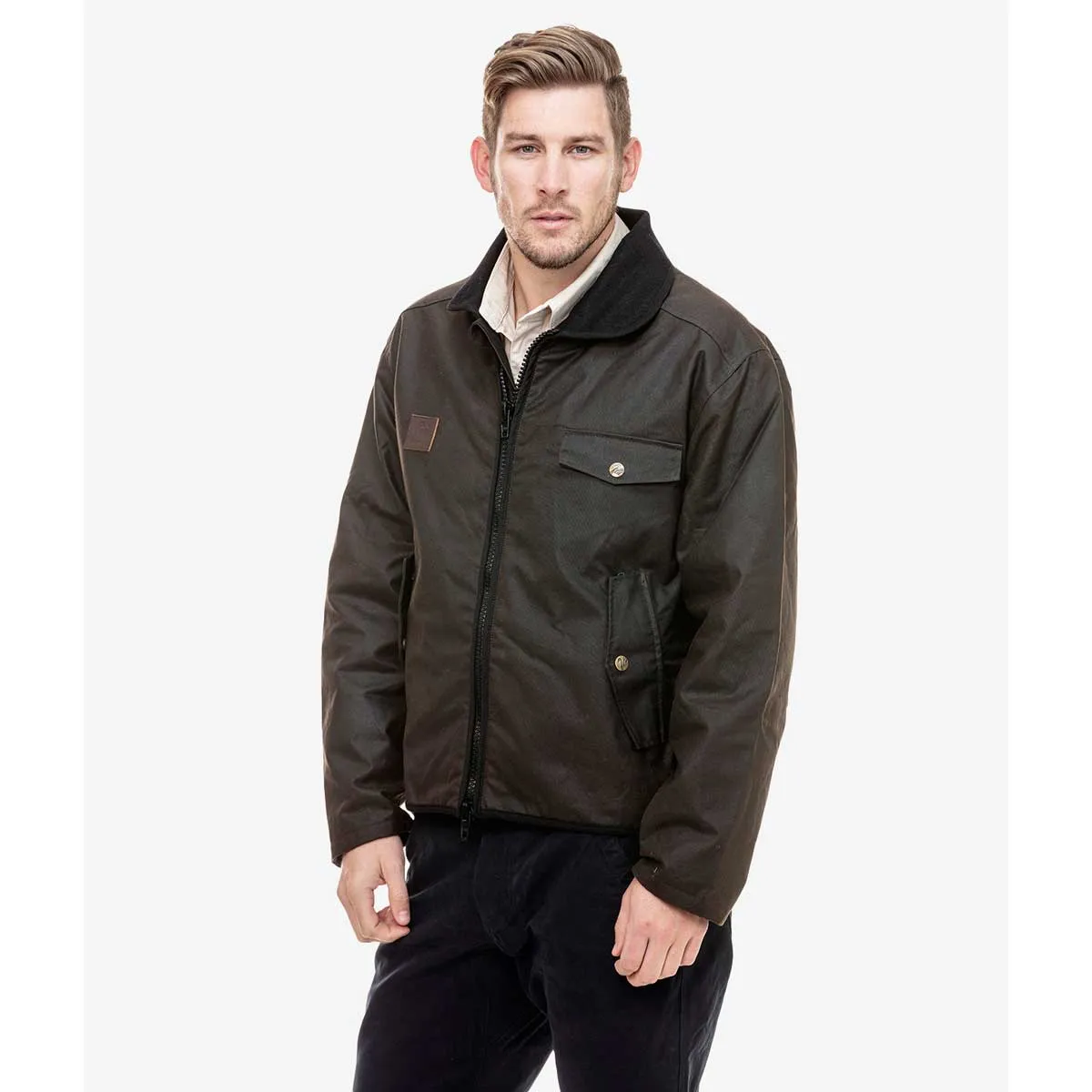 Swanndri Waimak Wool-lined Oilskin Jacket