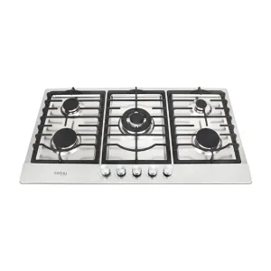 TOTAI 5 BURNER GAS HOB STAINLESS STEEL - 03/TS5BNR-SS