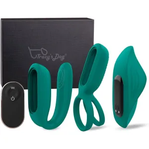 Tracy's Dog Versatile Couple's Vibrating Sex Toy Kit Green