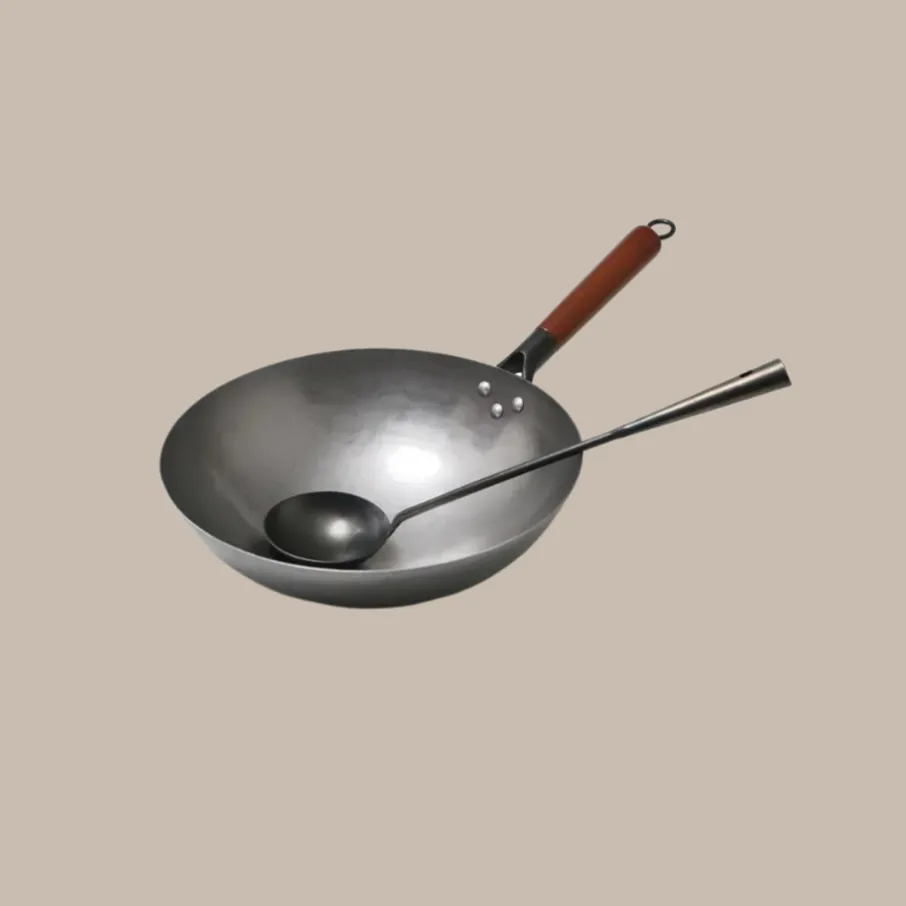 Traditional Iron Wok Pan Kitchen