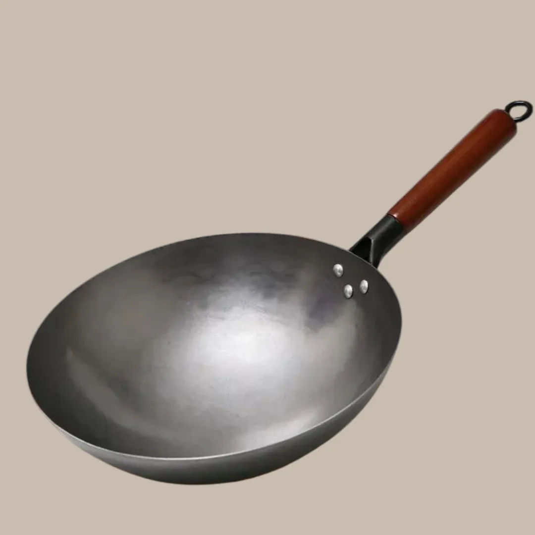 Traditional Iron Wok Pan Kitchen