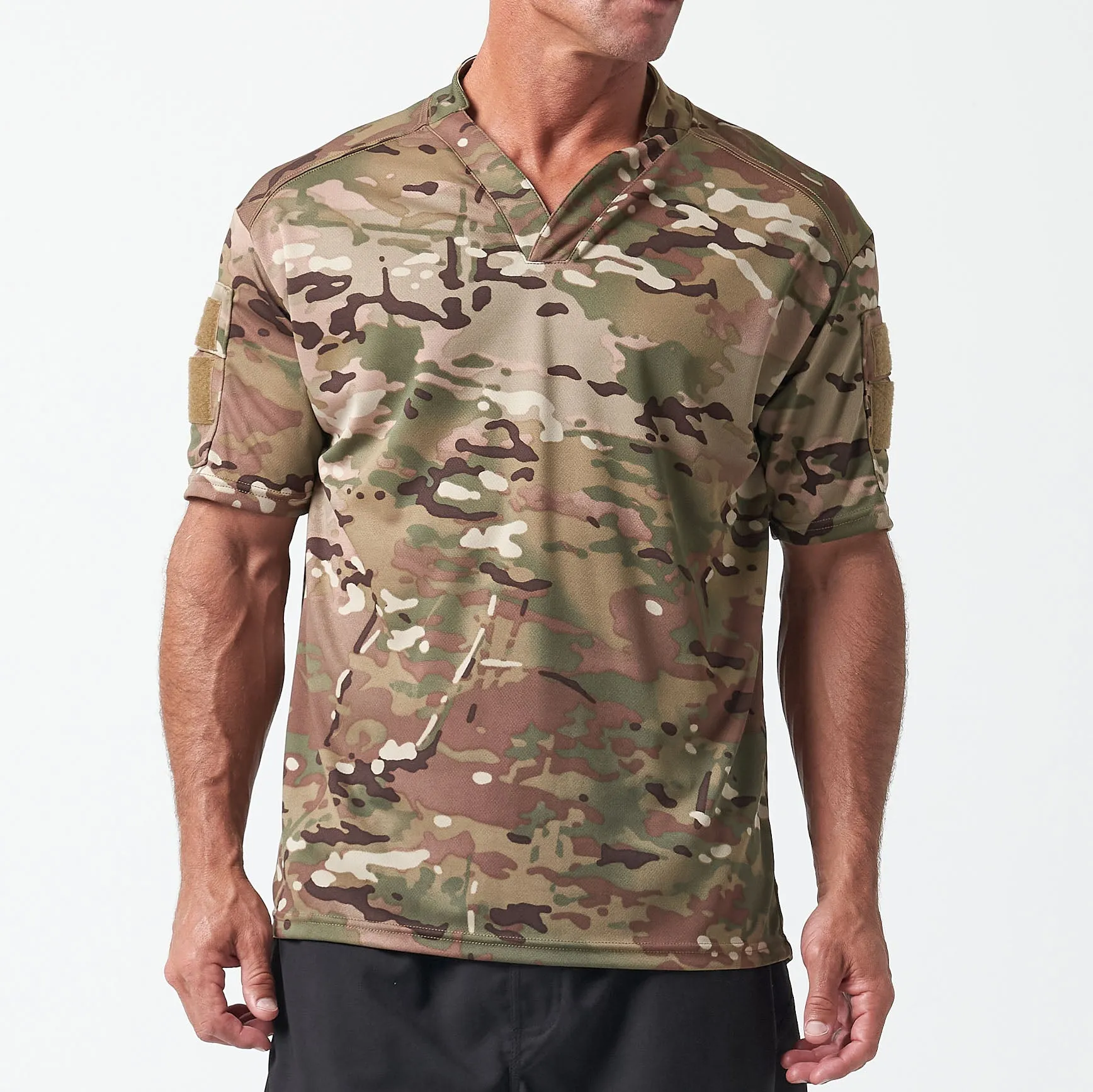 Tx SS SHIELD V NECK SUN SHIRT