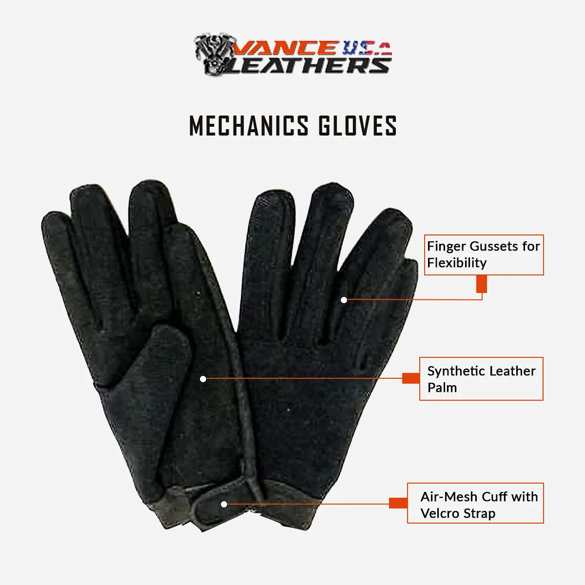 VL449 Vance Leather Mechanics Glove